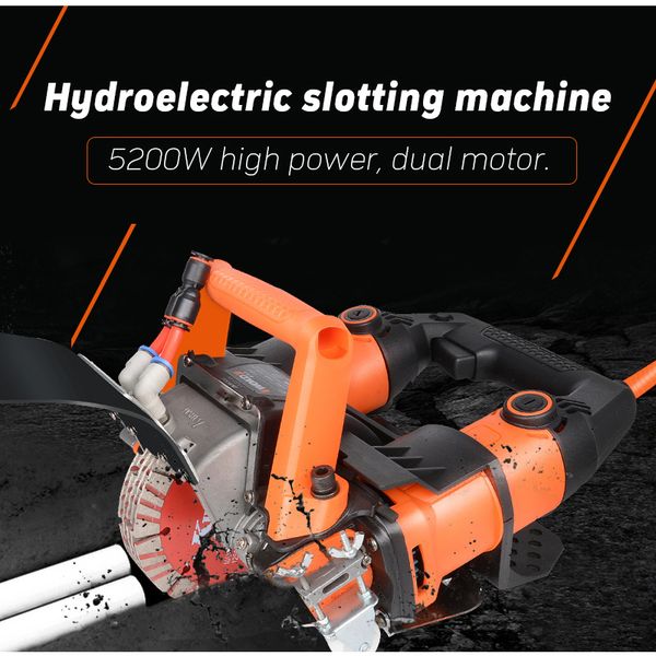 

5200w laser wall slotting machine once forming dust-water electricity installation engineering electric wall chaser groove
