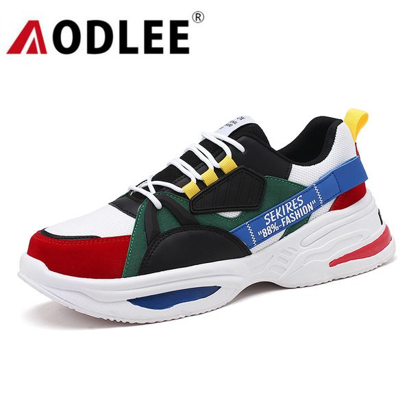 

fashion men sneakers casual breathable outdoor running shoes for men comfortable training shoes hiking dropshipping aodlee, Black