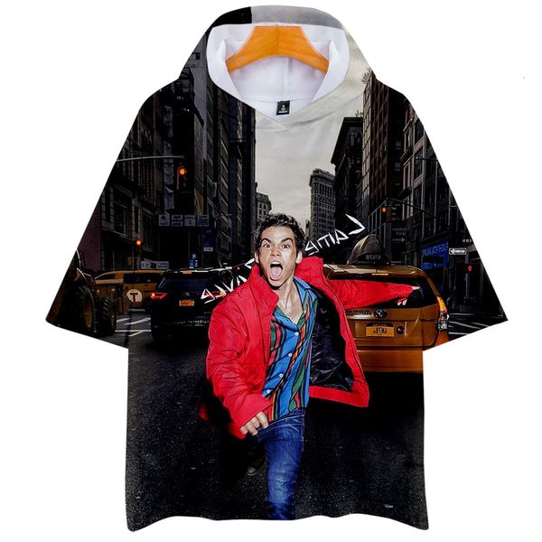 

cameron boyce digital printing 3d belt cap short sleeve shirt t shirts, Gray;blue