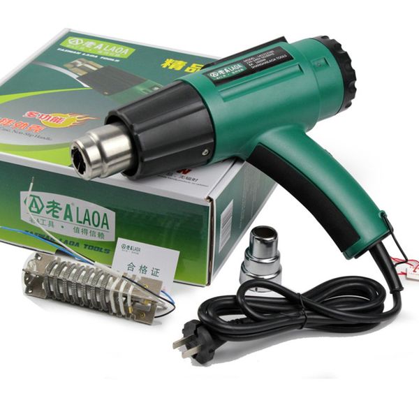 

laoa 1600w industrial electric air gun temperature thermoregulator heat guns gun long life 2 gear adjustable