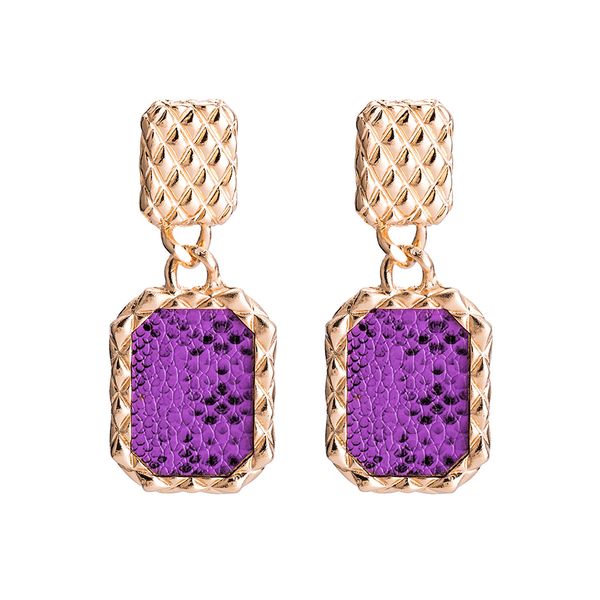 

geometric multilayer earring stylish bohemia eardrop personality big dangler women's jewelry for women girls 1pair (purple) purp, Golden;silver
