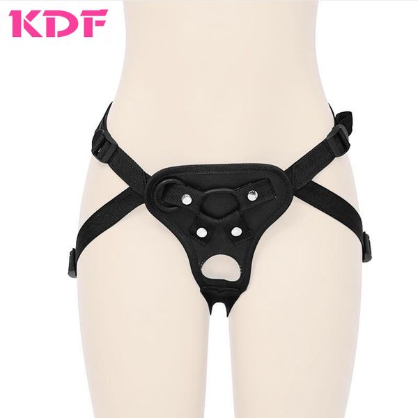 Strap On Penis Dildo Pants PU Leather Sex Toys per le donne Coppie Strapon Dildo Pants Harness Prodotto del sesso lesbico Giochi per adulti MX191228