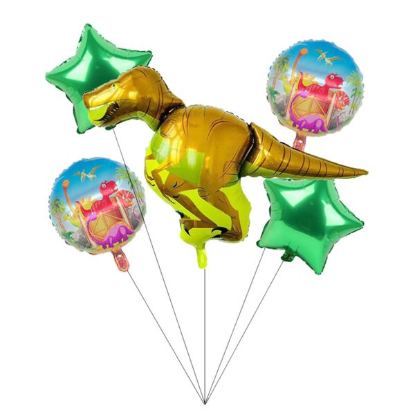 

5pcs dinosaur foil balloon birthday kid toy party decor supply