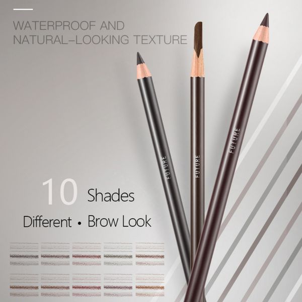 

makeup long lasting waterproof eyebrow pencils easy to wear black brown paint eye brow pencil