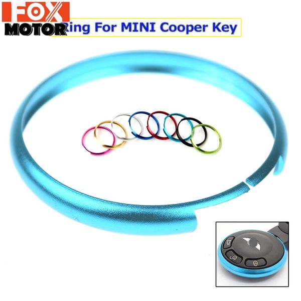 

1pc aluminum smart key fob replacement ring for 08-13 mini cooper r55 r56 r57 r58 r59 r60 key chain case rim car styling