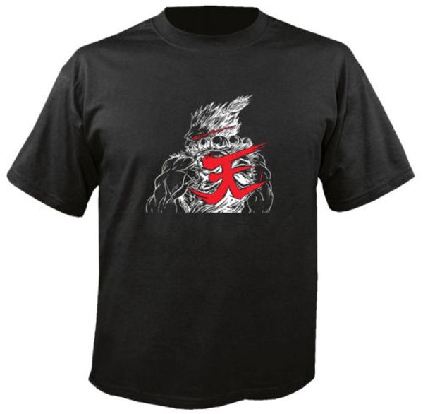 

akuma game logo black short sleeve cotton men's new arrival summer style short sleeve leisure fashion funny t shirts for men, White;black