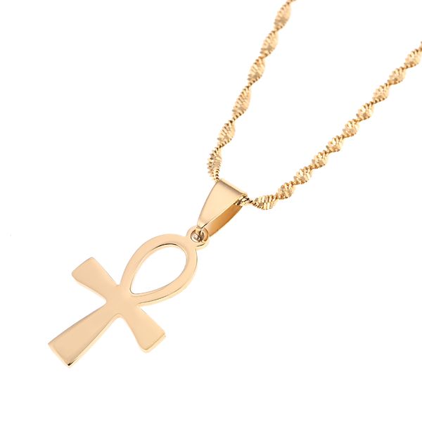 

egyptian jewelry vintage the key of the nile ankh cross pendant necklace, Silver