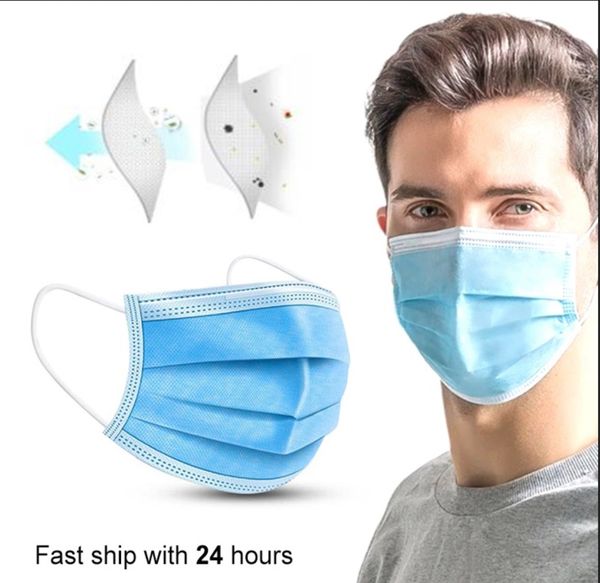 

на складе dhl kn95 одноразовые маски для лица с ce face mouth anti virus dust mask одноразовая защита 3-слойная пылезащитная ушная раковина