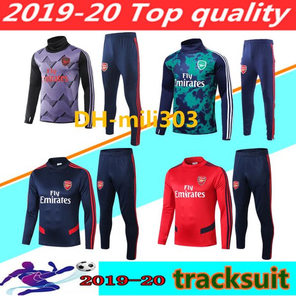 

2019 arsenel soccer jersey tracksuit survetement 19 20 arsena pepe football kits 2020 arsen soccer jogging set football jacket training suit, Black
