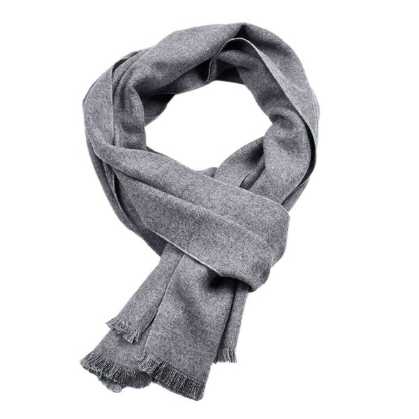 

winter scarf men wholesale plain brand warm soft bufandas cachecol solid cotton scarves formal business male scarf, Blue;gray