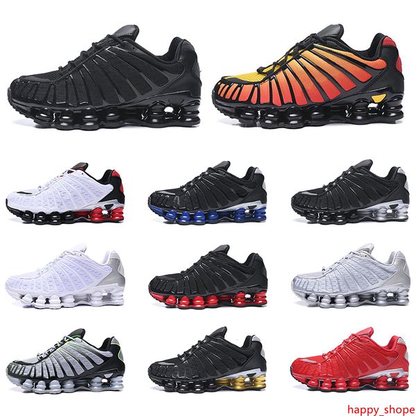 

designer tl running shoes oz nz r4 triple black white clay orange blue metallic silver university red mens trainer sport sneakers size 40-46