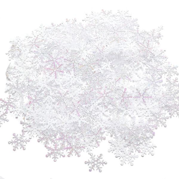 

600pcs reusable white snowflakes confetti for christmas wedding birthday holiday party decorations supplies