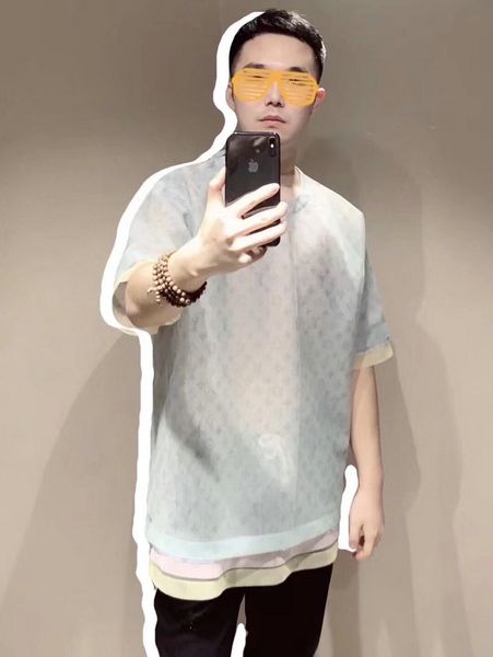 

круглый вырез пять закладок летние мужские дизайнерские футболки горячие брендовые рубашки для мужчин футболка с коротким рукавом роскошная, White;black