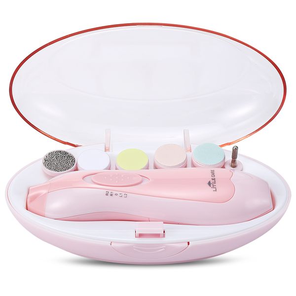 

new arrival leting 6-in-1 newborn baby nail file clippers electric manicure set for toes and fingernails care trim and polish
