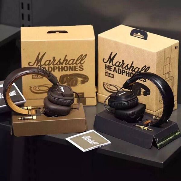 

маршалл основные наушники с микрофоном глубокий бас dj наушники hifi гарнитура профессиональный dj монитор over-ear наушники с розничной упа