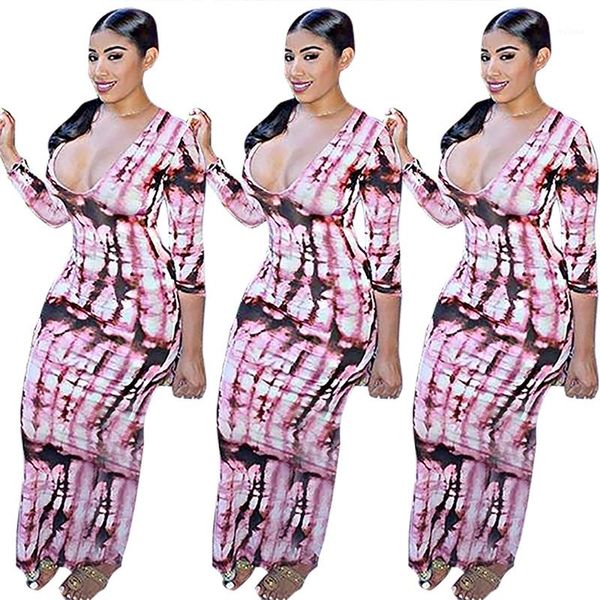 

women printed dresses autumn style casual slim v-neck long sleeve dresses womens casual dresses 2019 luxury designer, Black;gray