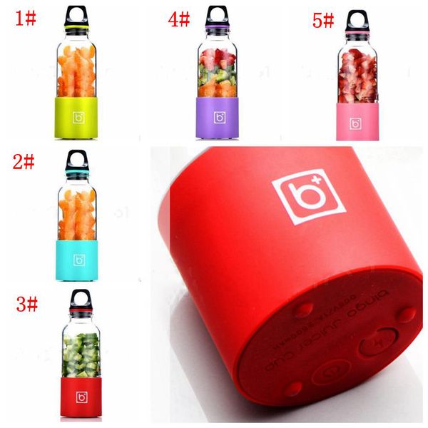 

5 colors electric juicer cups usb charge portable mini cups automatic vegetables fruit juice maker rechargeable cup extractor blender an2963