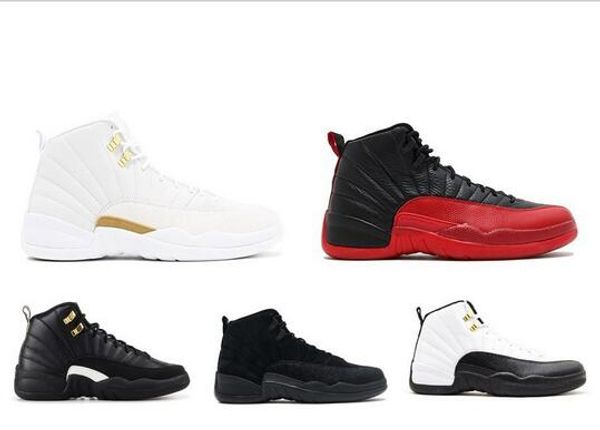 

2018 with box mens and womens basketball shoes sneakers 12s xii flu game royal taxi french blue for men sports shoes high cut