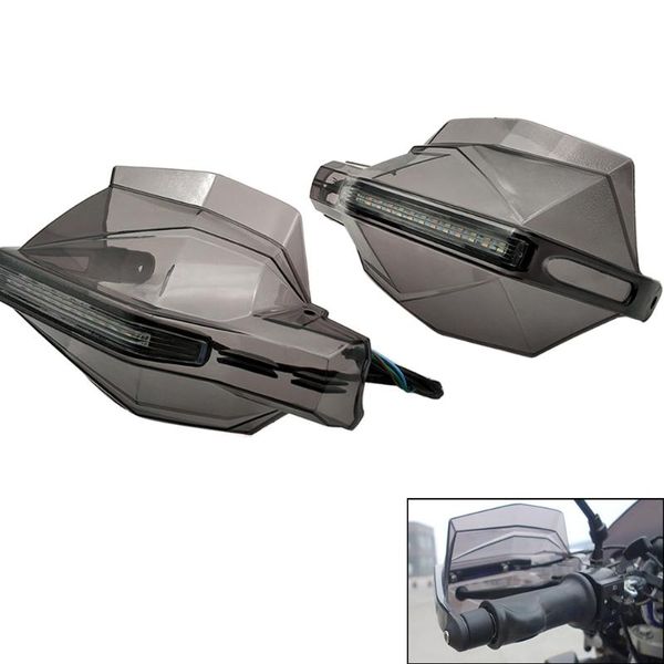 

motorcycle hand guards motocross handguards with turn signal light led light for