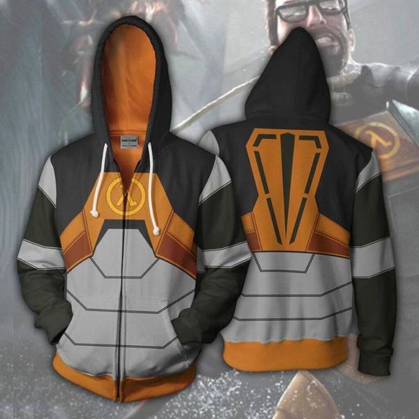 

2019 new gordon an hooded men hoodie 3d printed hoodies casual workout casual zipper hooded hip hop, Black