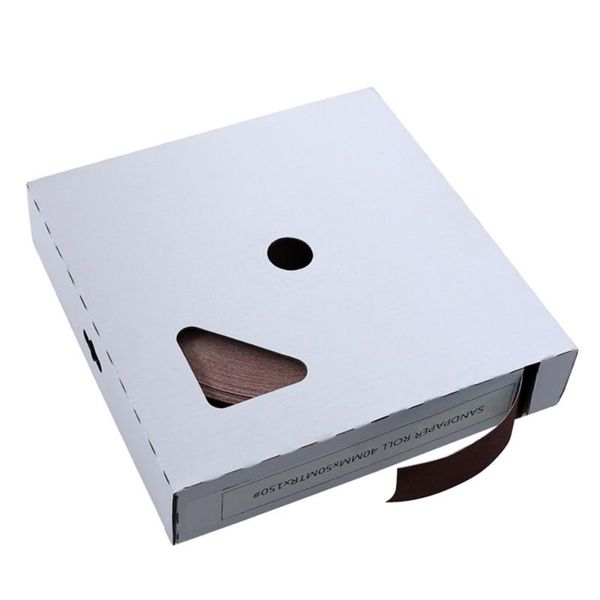 

100% brand new 50m abrasive paper sandpaper polishing grinding tape box for metal glass wood sandpaper box