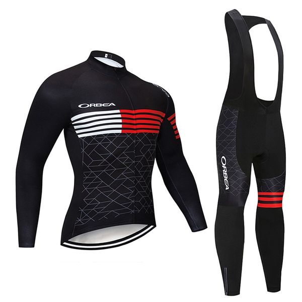 Takım Orbea Erkek Bisiklet Uzun Kollu Jersey (Bib) Pantolon Setleri Sıcak Satış Bahar Sonbahar Nefes Açık Spor Bisiklet Kıyafetleri Y21031220