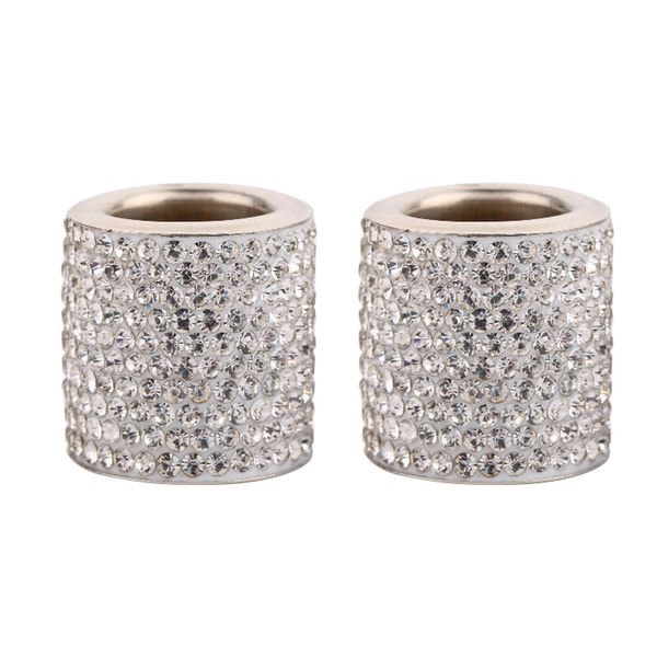 

2pcs crystal car seat headrest collar decor charms diamond bling for women rhinestone car interior accessories