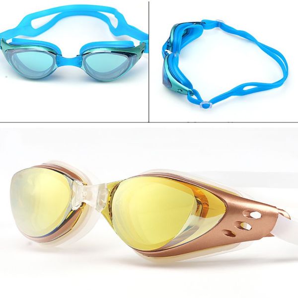 

waterproof goggles adjustable uv protection swimming goggles professional color diving swimming glasses