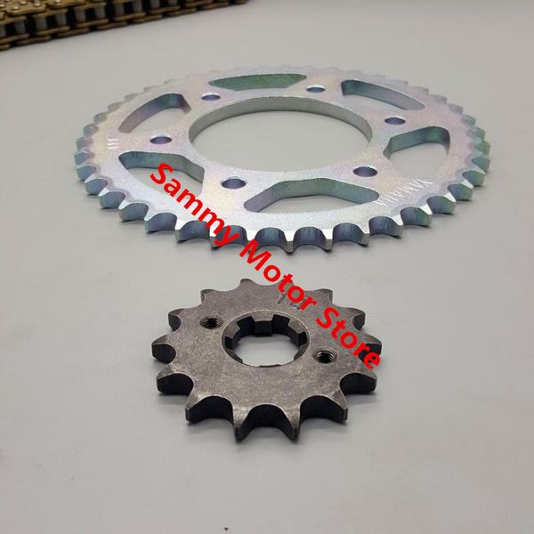 

ys150-5 ybr150 roller motorcycle chain with 41t/43t 14t front rear sprockets