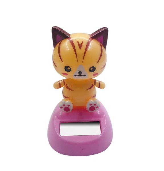 

adorable cute new solar powered cat dancing animal animated bobble dancer toy car decoration gift 6.13