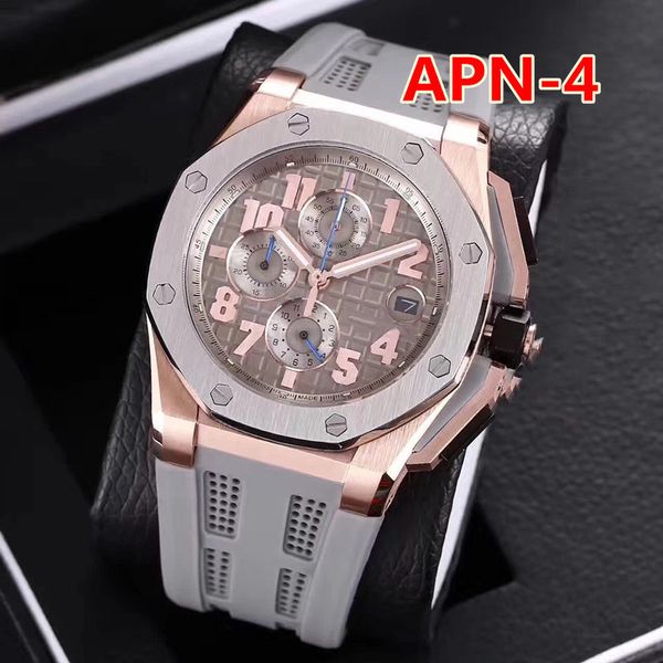 

Hot sale mens sports big dial luxury watch audp quartz Wristwatches 42mm mirror mens watches Orologio di Lusso