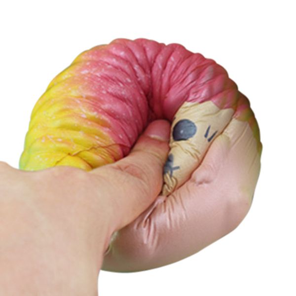 

jumbo colorful galaxy hedgehog squishy cartoon doll slow rising soft squeeze toy bread cake scented fun for kid xmas gift 9*10cm
