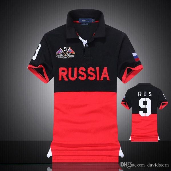 

shirt men short sleeve london new york milan dubai city short sleeve shirts big horse embroidery polo t shirts number, White;black