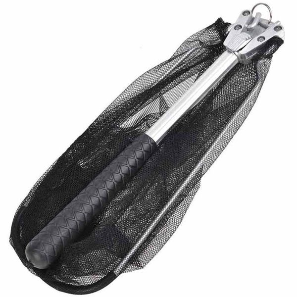 

hot-leo 50см алюминиевый сплав + нейлон ручки рыболовная сеть mesh е портативный открытый погруженный fish net складная пруд рыбалка shri