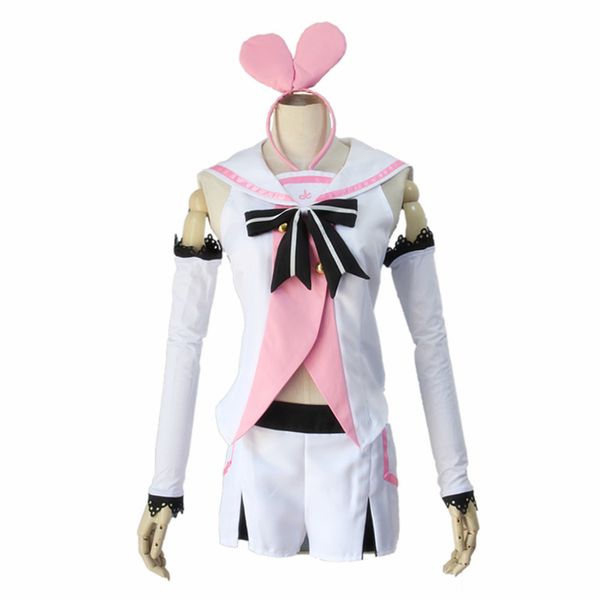 Anime Virtual Youtuber A.I.Channel Kizuna AI Cosplay Super AI Set completo Sailor Suit Top Shorts