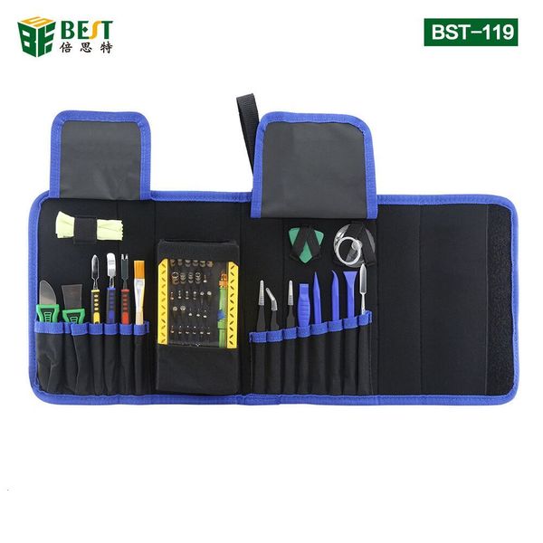 

bst-119 magnetic precision screwdriver set disassemble repair lapmobile phone tool set with tweezers spudger prying tool