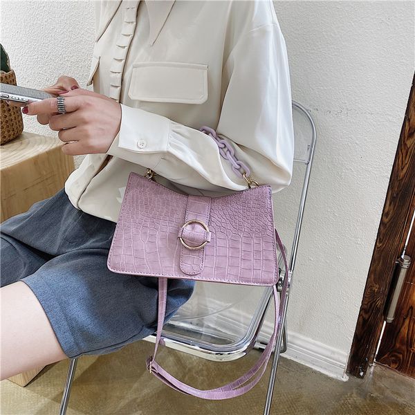 

2020 new shoulder bag women's casual fashion korean version of the crossbody bag hit color ladies simple armpit