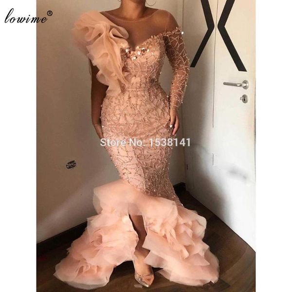 

party dresses plus size african prom mermaid beading dubai evening women night one shoulder vestidos de fiesta, White;black