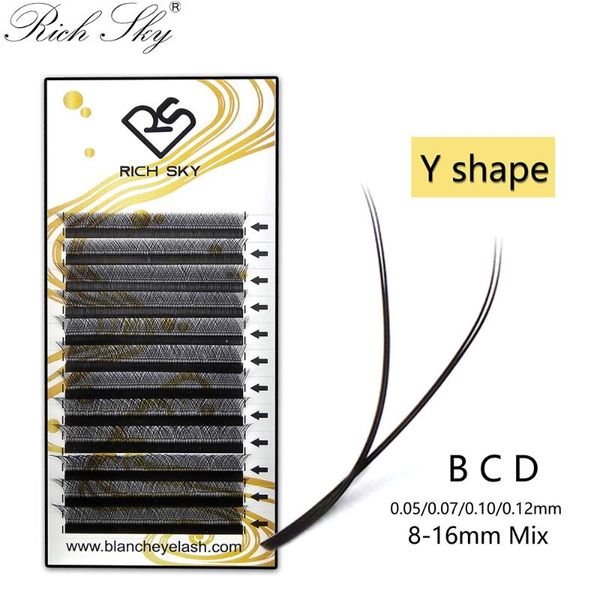 

qingdao rich sky wholesale 12 rows yy shape extension eyelashes