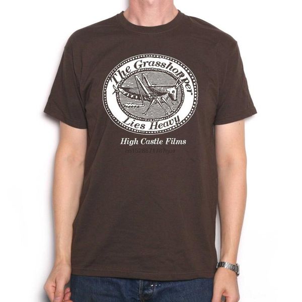 

кузнечик lies heavy t shirt - high castle films cult tv футболка, White;black