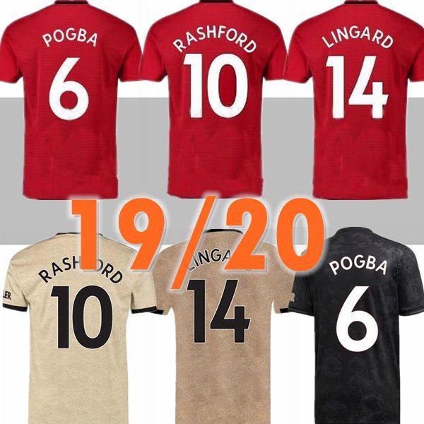 

2019 2020 manchester lukaku pogba 2019/2020 united soccer jerseys 19 20 alexis martial rashford mata lingard united football shirs, Black;yellow