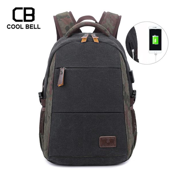 

men school backpack for boys usb charge boys schoolbag canvas waterproof travel lapbackpack saports school bags for