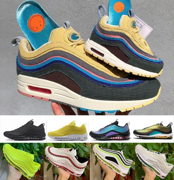 

2020 air 97 sean wotherspoon running shoes men sports shoes womens sneakers max 97 trainers, Black