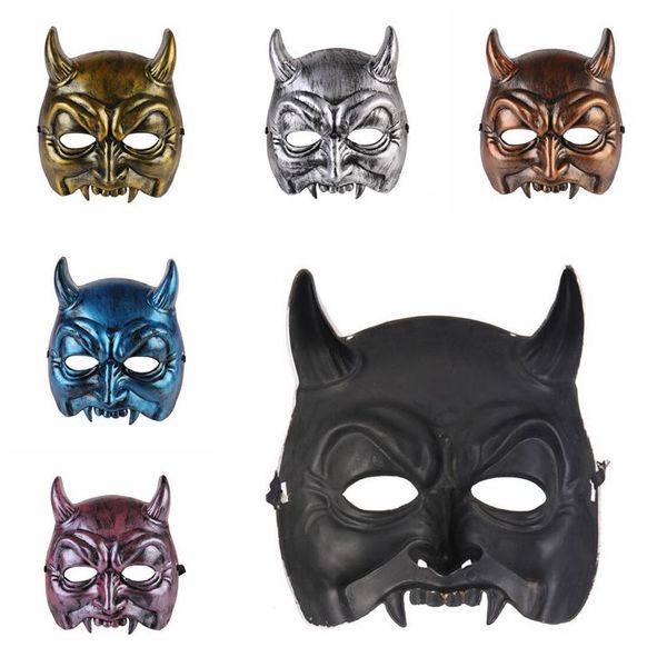 

halloween demon masks festive party supplies home plastic mask halloween party horror masks party demonstrate 6 styles lxl557-1