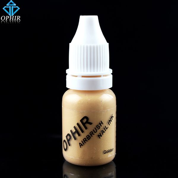 

ophir golden airbrush nail ink for nail stencil art polishing 10 ml/bottle temporary tattoo pigment _ta098-10
