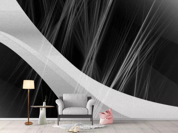 

large 3d wallpaper mural black personality living room children room background wall wallpaper for walls 3d papel de parel