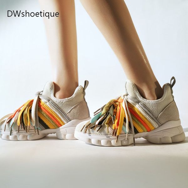 

fahion woven women sports shoes lace up platform casual women shoes, Black
