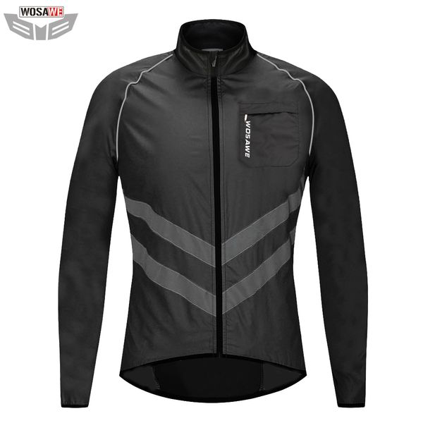 

wosawe motorcycle reflective jacket high visibility safety vest motocross motorbike jacket windbreaker off road racing clothes