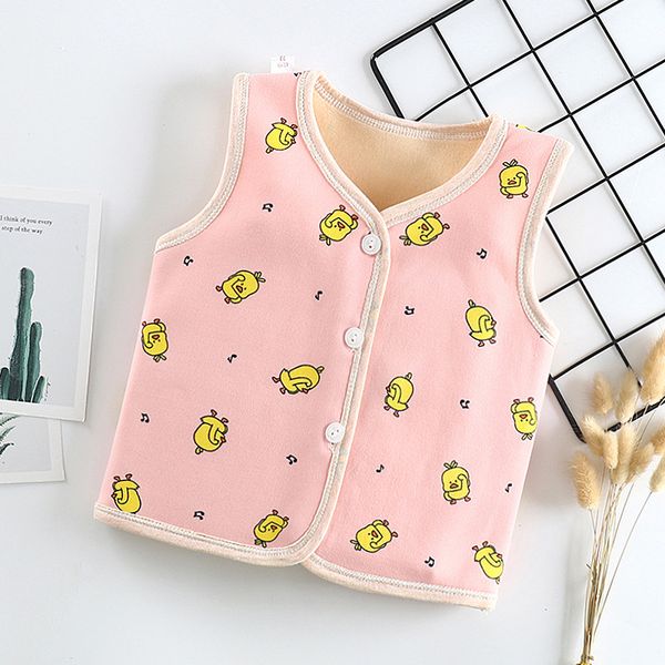 

children's clothing waistcoat baby girls boys outerwear winter thick cotton warm vest, Blue