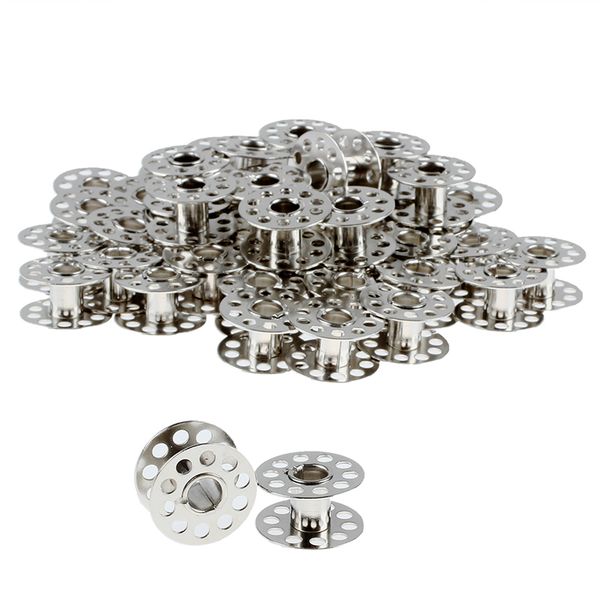 

горячая продажа 50шт металлические катушки баллончики для бытовых швейных машин, Black